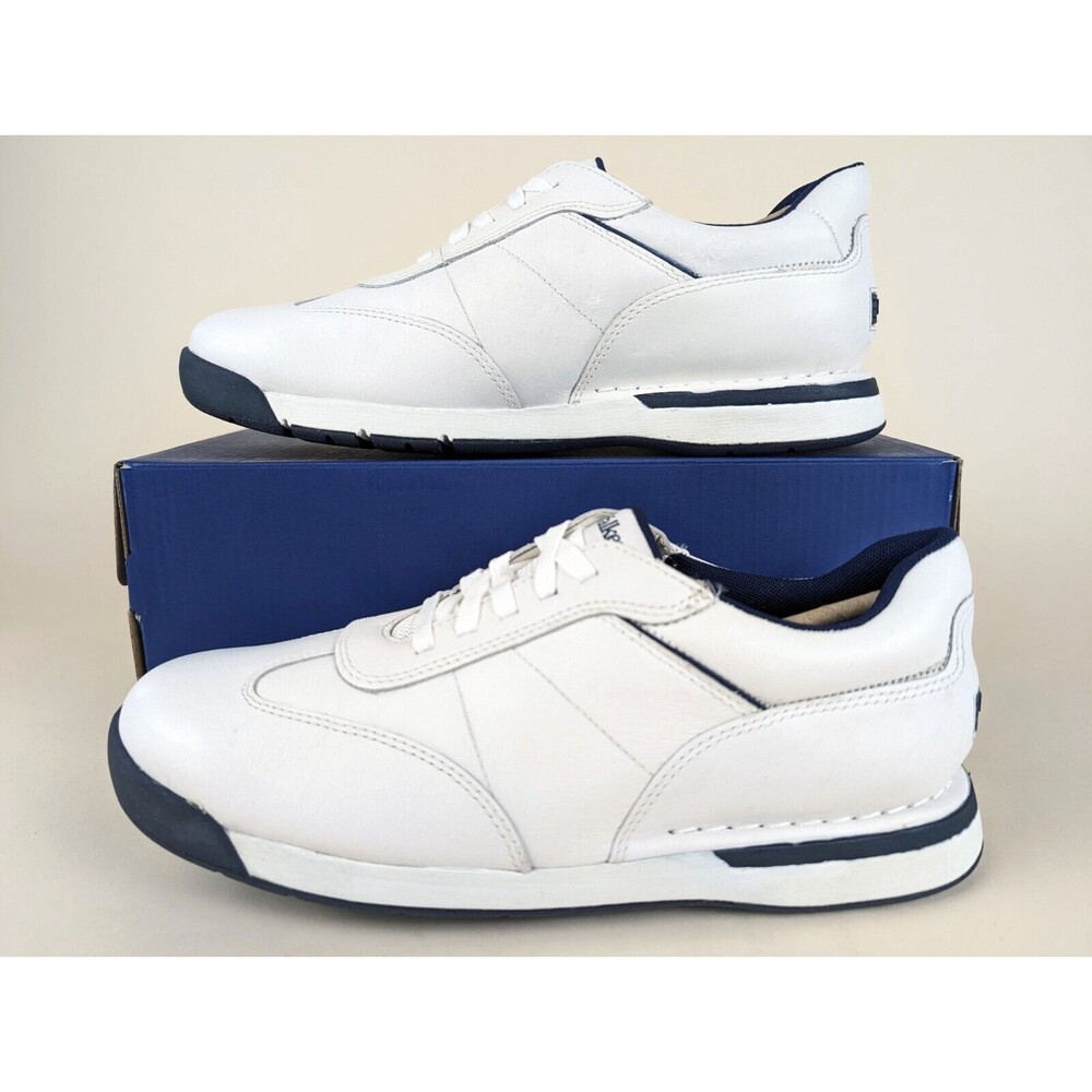 Rockport 7200 Plus ProWalker Walking Shoes Mens 8 M White Leather Sneakers NWB